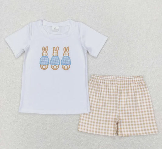 Plaid boys Easter set