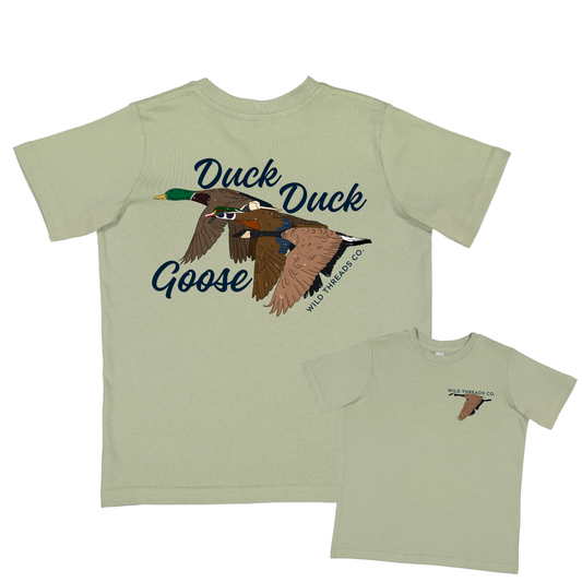 Duck Duck Goose Tee: Sage