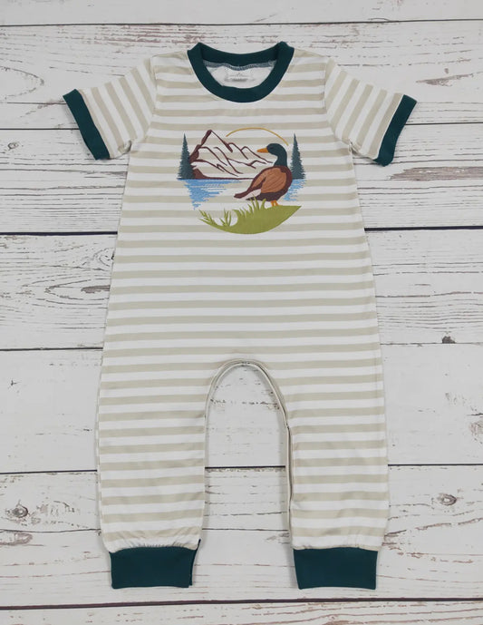 Stripped Duck Romper