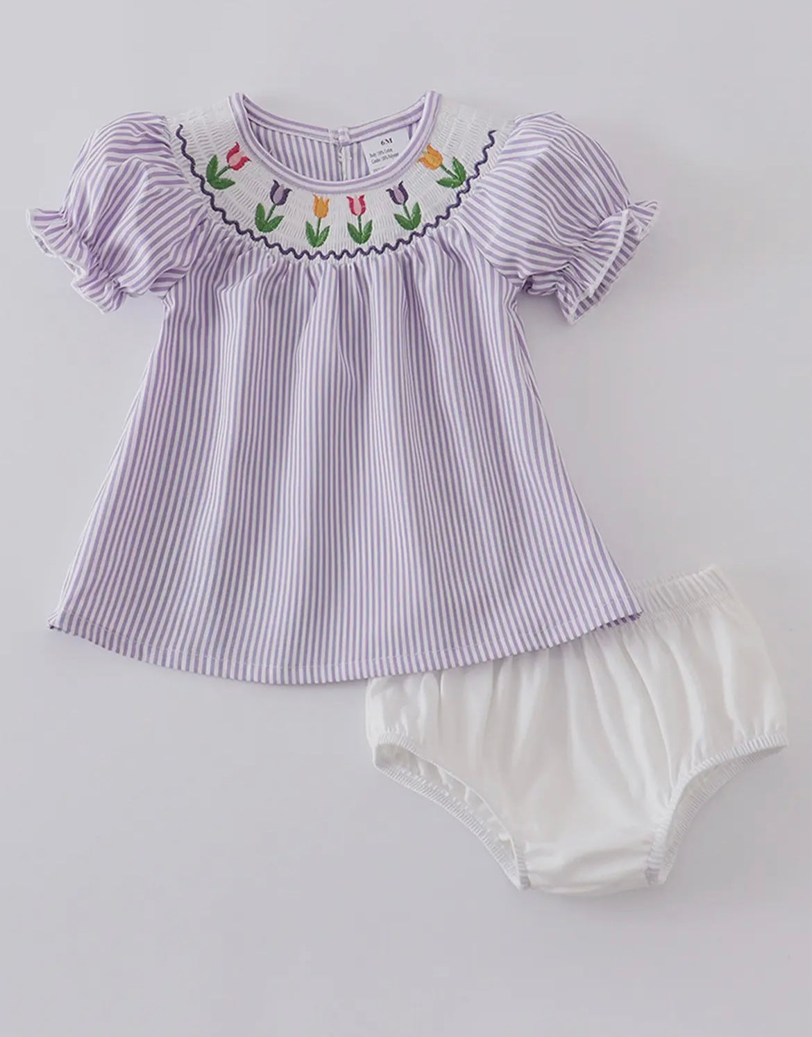 Smocked Tulip top & Bloomers