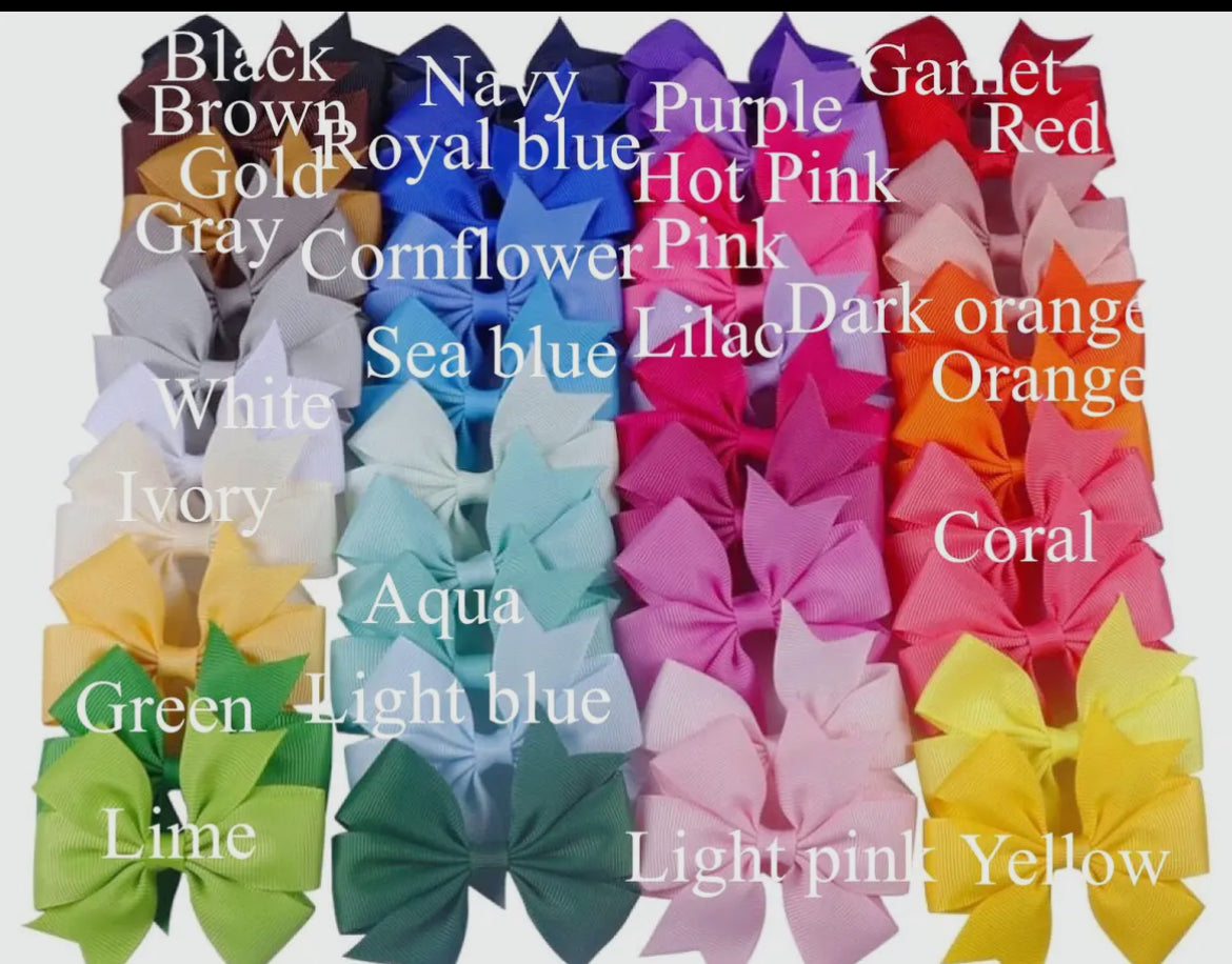 Single 3" Pinwheel Bows: Pink